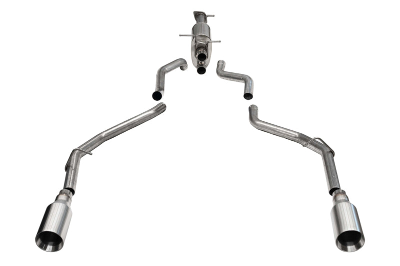 Corsa 2019+ Ram 1500 5.7L HEMI 3.0in Catback Exhaust System w/ 5.0in Flat Cut Dual Rear Exit Tips - 21435
