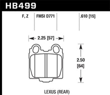 Load image into Gallery viewer, Hawk 05-10 Lexus SC430 4.3L HPS 5.0 Rear Brake Pads - HB499B.610