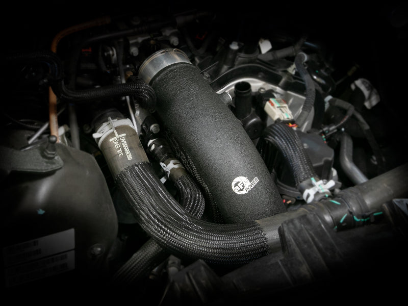 aFe RAM 1500 20-22 V6-3.0L (td) BladeRunner 3 IN Aluminum Cold Charge Pipe Black - 46-20599-B