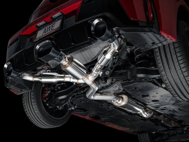 AWE Tuning 2023+ Toyota GR Corolla Touring Edition Exhaust - Diamond Black Tips - 3015-53472