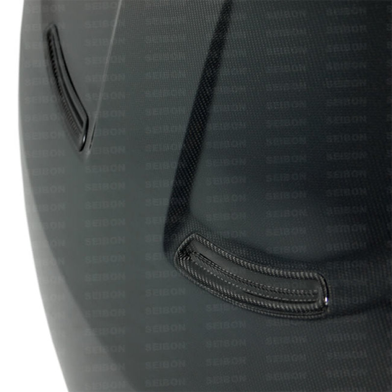 Seibon 12-13 Hyundai Veloster 2 Door Hatchback OEM Carbon Fiber Hood - HD1213HYVEL-OE