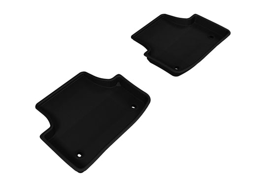 3D MAXpider 2015-2020 Audi A3/A3 Sportback E-Tron/RS3/S3 Kagu 2nd Row Floormats - Black - L1AD03321509