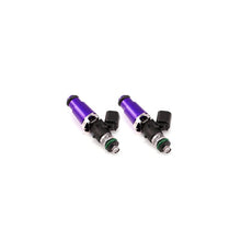 Load image into Gallery viewer, Injector Dynamics ID1050X Injectors - 60mm Length - 14mm Purple Top - 14mm Lower O-Ring (Set of 2) - 1050.60.14.14.2