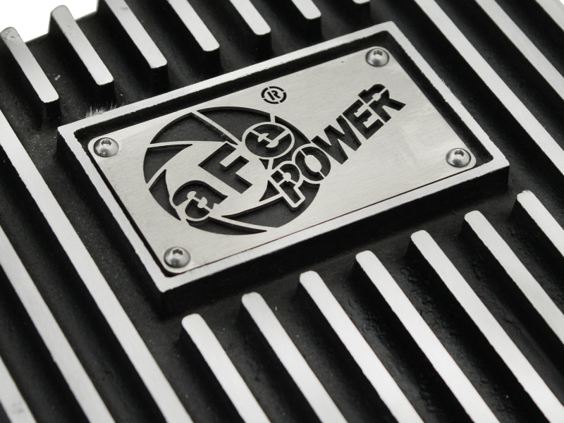 aFe Power Transmission Pan Black Machined 09-14 Ford 6R80 F-150 Trucks - 46-70172