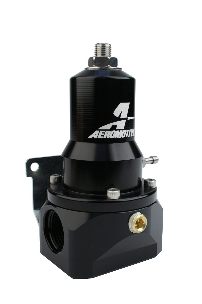 Aeromotive Regulator - 30-120 PSI - .313 Valve - 2x AN-10 Inlets / AN-10 Bypass - 13134