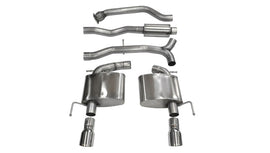 Corsa 2013-2019 Cadillac ATS Sedan 2.0L A/T Polished Sport Dual Rear Cat-Back Exhaust - 14888