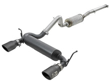 Load image into Gallery viewer, aFe Rebel Series 2.5in 409 SS Cat-Back Exhaust w/ Black Tips 2007+ Jeep Wrangler (JK) V6 3.6L/3.8L - 49-48062-B