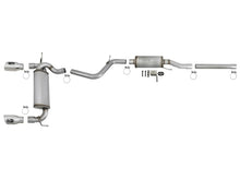 Load image into Gallery viewer, aFe Rebel Series 2.5in 409 SS Cat-Back Exhaust w/ Polished Tips 07+ Jeep Wrangler (JK) V6 3.6L/3.8L - 49-48062-P