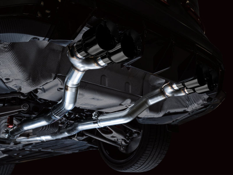 AWE Tuning Track Edition Cat-Back Exhaust for BMW G8X M3/M4 - Diamond Black Tips - 3020-42482