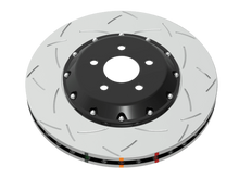 Load image into Gallery viewer, DBA 12-15 Lotus Exige Front 5000 2-Piece Drilled &amp; Slotted Rotor w/Black Hat - DBA52358BLKXS