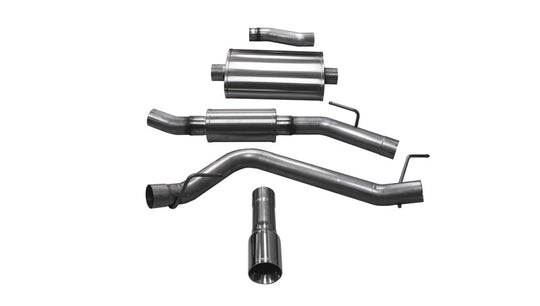 Corsa 2020-2025 Jeep Gladiator JT 3.0in Cat-Back Single Touring Side Exit w/ 4.0in Polished Tip - 21062