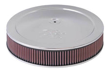 Load image into Gallery viewer, K&amp;N 5-1/8in / 14in ID X 1.5in O/S Flat Base Air Cleaner Assembly - 60-1400