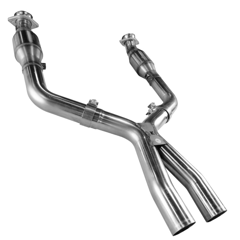 Kooks 05-10 Ford Mustang GT 2 1/2in x 2 1/2in OEM Exhaust GREEN Cat X Pipe - 11313300