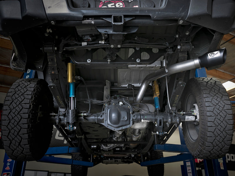 aFe MACH Force-Xp 3.0in 304 SS Cat-Back Exhaust w/ Black Tip 17-18 GM Colorado/Canyon - 49-44097-B
