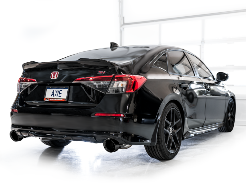 AWE Tuning 22+ Honda Civic Si/Acura Integra Track Edition Cat-Back Exhaust - Dual Diamond Black Tips - 3020-33331