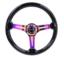 Load image into Gallery viewer, NRG Reinforced Steering Wheel (350mm / 3in. Deep) Blk Multi Color Flake w/ Neochrome Center Mark - RST-018BSB-MC