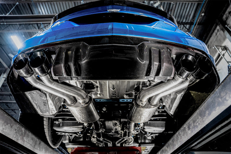 Stainless Works 22-25 Cadillac CT5-V Blackwing Axle Back Exhaust - Black Chrome Tips - CT5V22AB-BC