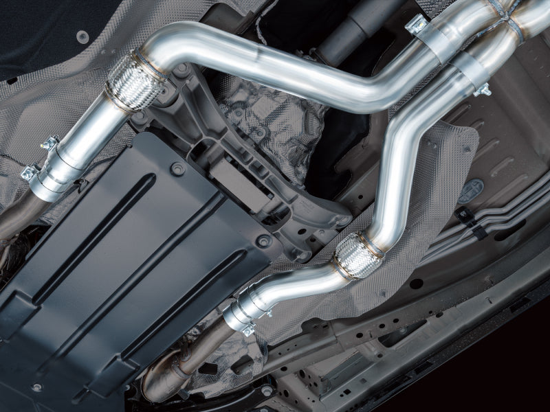 AWE Tuning 2021+ Ford Explorer Tremor 3.0TT 0FG Dual Rear Exit Exhaust w/ Bash Guard - 3015-28625
