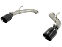 Load image into Gallery viewer, aFe POWER Takeda 2.5in 304 SS Axle-Back Exhaust w/ Black Tips 17-19 Infiniti Q60 V6-3.0L (tt) - 49-36133NM-B