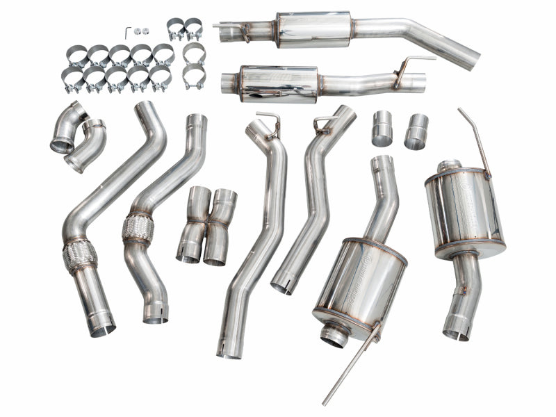 AWE Tuning 2021+ Ford Explorer Tremor 3.0TT 0FG Dual Rear Exit Exhaust w/ Bash Guard - 3015-28625
