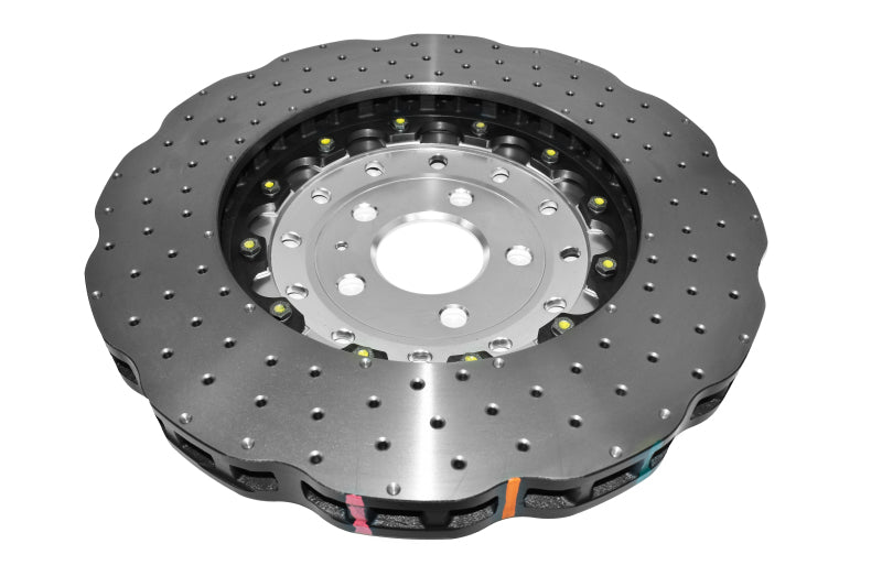 DBA 14-18 Audi RS7 (w/Iron Rotors) Front 5000 Series Cross Drilled Rotor w/Silver Hat - DBA53002WSLVXD