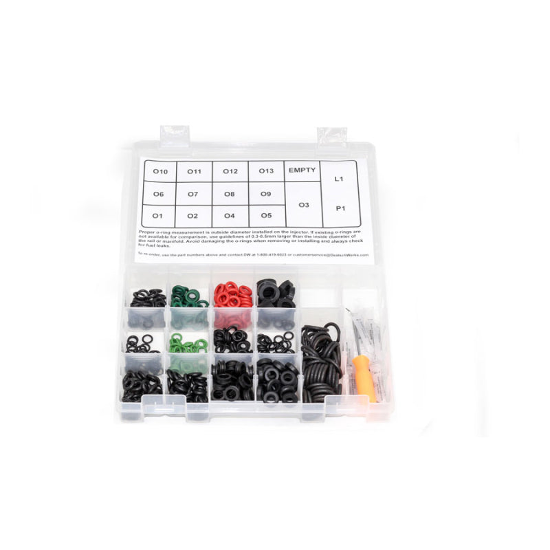 DeatschWerks Master Shop Injector O-Ring Kit (500 Pieces) - 2-203