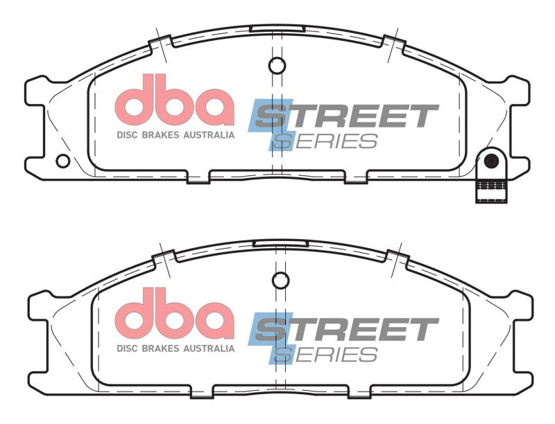 DBA 98-04 Nissan Frontier 4 Cyl RWD Street Series Front Brake Pads - DB438SS