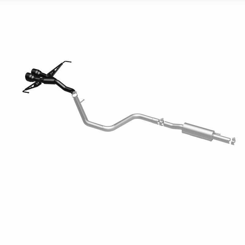 MagnaFlow 2019 Hyundai Veloster 1.6L 2.5in Center Exit Stainless Steel Cat-Back Exhaust w/Blk Tips - 19455
