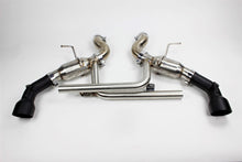 Load image into Gallery viewer, Mishimoto 2016+ Chevrolet Camaro SS Dual-Tip Pro Axle-Back Exhaust w/ Black Tips - MMEXH-CAM8-16ADTPBK