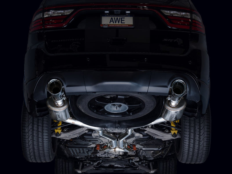 AWE Tuning 18-23 Dodge Durango SRT & Hellcat Touring Edition Exhaust - Chrome Silver Tips - 3015-32952