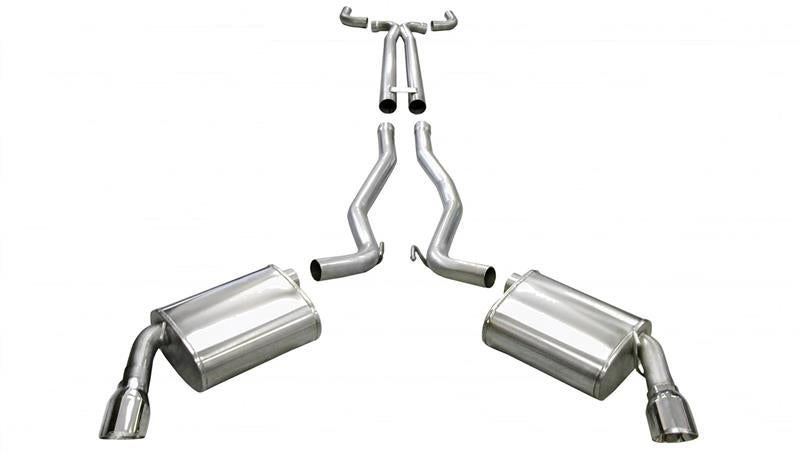 Corsa 2010-2013 Chevrolet Camaro Convertible SS 6.2L V8 Manual Polished Sport Cat-Back + XO Exhaust - 14954