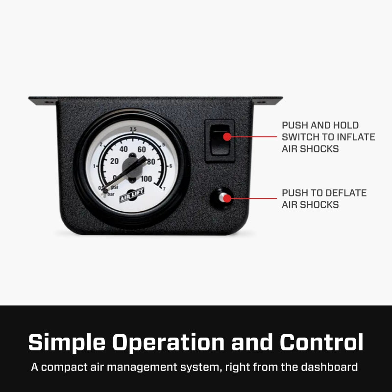 Air Lift Load Controller Ii - Single Gauge w/ Lps 5 PSI Min. - 25592