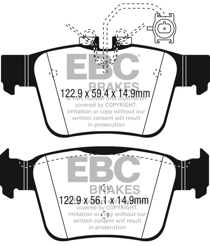 EBC 2017+ Alfa Romeo Guilia / 2018+ Alfa Romeo Stelvio Bluestuff Rear Brake Pads - DP52315NDX