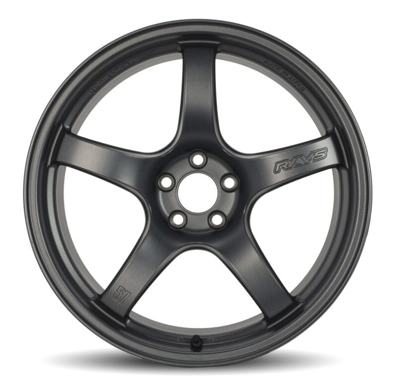 Gram Lights 57CR 18x8.5 +37 5x108 Glossy Gray Wheel - WGCRV37RAG