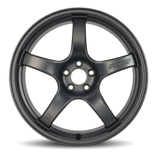 Gram Lights 57CR 18x8.5 +37 5x108 Glossy Gray Wheel - WGCRV37RAG