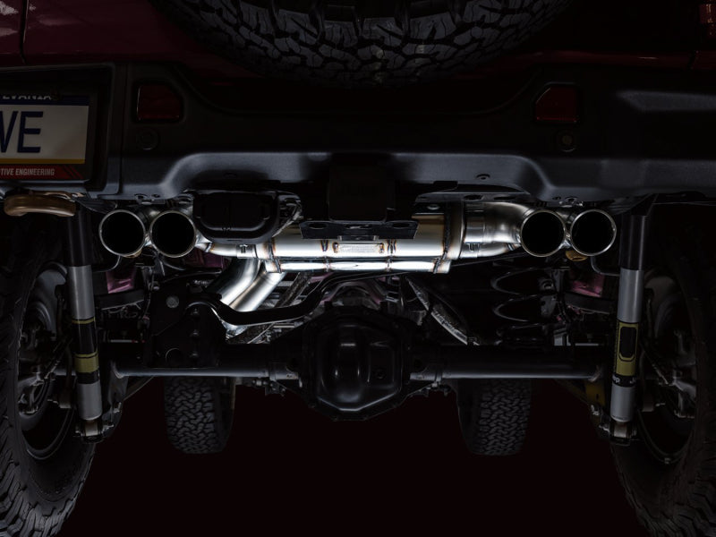 AWE Tuning 21+ Wrangler 392 Switchpath Cat-Back Exhaust- Quad BashGuards - 3025-41392