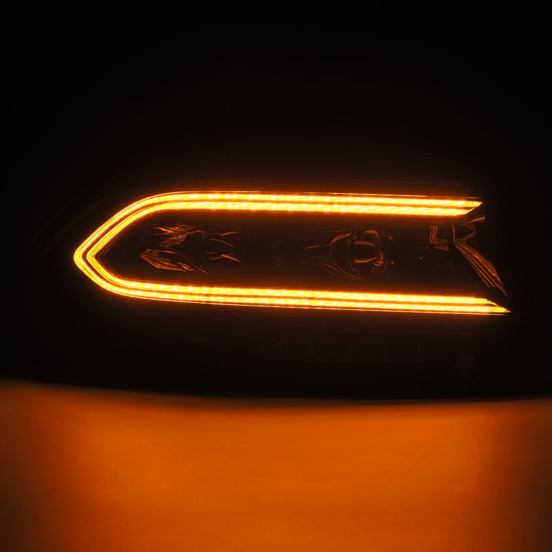 AlphaRex 15-23 Dodge Charger LUXX-Series LED Proj Headlights Black w/Activtn Lgt & Seq.Sig / SB DRL - 880599