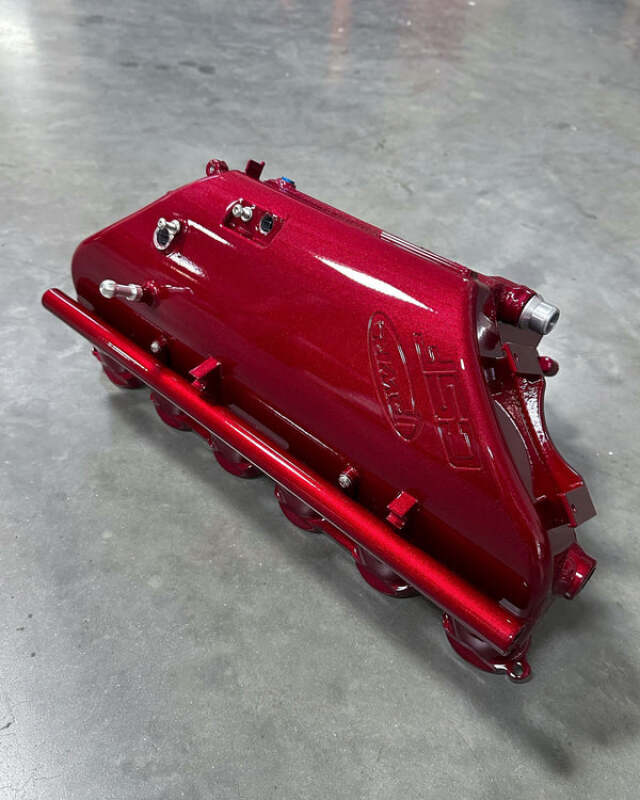 CSF BMW M2/M3/M4 S58 (G8X) Charge-Air Cooler Manifold - Illusion Cherry - 8233IC