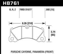 Load image into Gallery viewer, Hawk 10-13 Porsche Panamera / 12-15 Cayenne  Performance Ceramic Luxury &amp; Touring Front Brake Pad - HB761Z.593