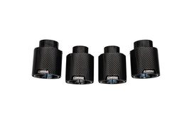 Corsa 20-25 Chevrolet Corvette C8 RWD 4.5in Carbon Fiber Black PVD Tip Kit (For Corsa Exhaust Only)
