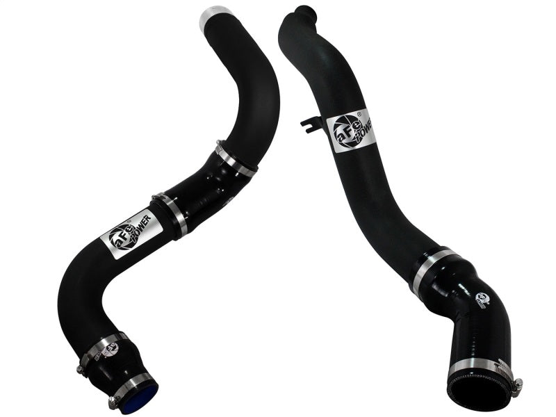 aFe Bladerunner 3in Black Intercooler Hot and Cold Side Tubes 14-15 Dodge Ram 1500 EcoDiesel V6 3.0L - 46-20174-B