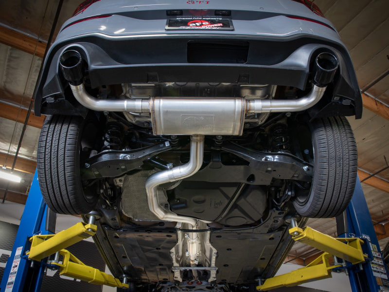 aFe 22-24 Volkswagen GTI MACH Force-Xp 3 to 2-1/2 IN Stainless Steel Cat-Back Exhaust w/Black Tip - 49-36454-B