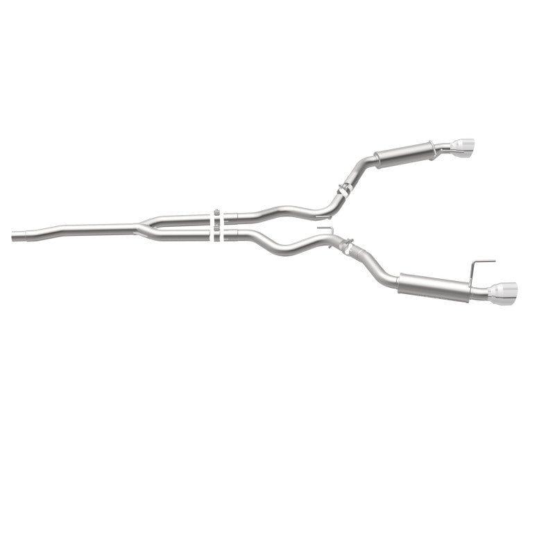MagnaFlow Cat-Back 15-16 Ford Mustang 2.3L L4 Competition SS 3in Dual Split Rear 4.5in Black Tips - 19256