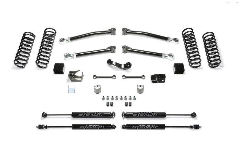 Fabtech 07-18 Jeep JK 4-Door 3in Trail w/Stealth - K4090M