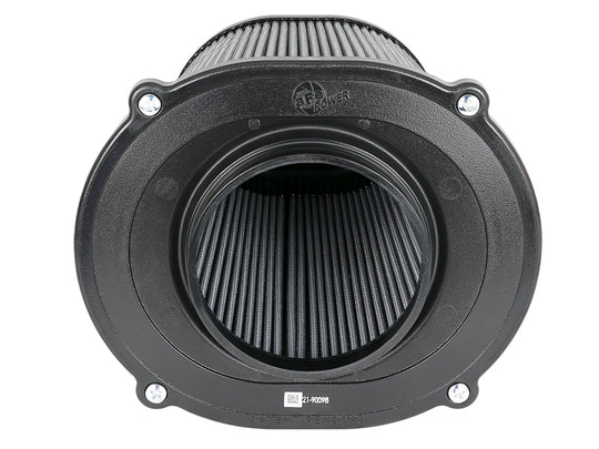 aFe Quantum Pro DRY S Air Filter Flat Top - 5in Flange x 9in Height - 21-90098