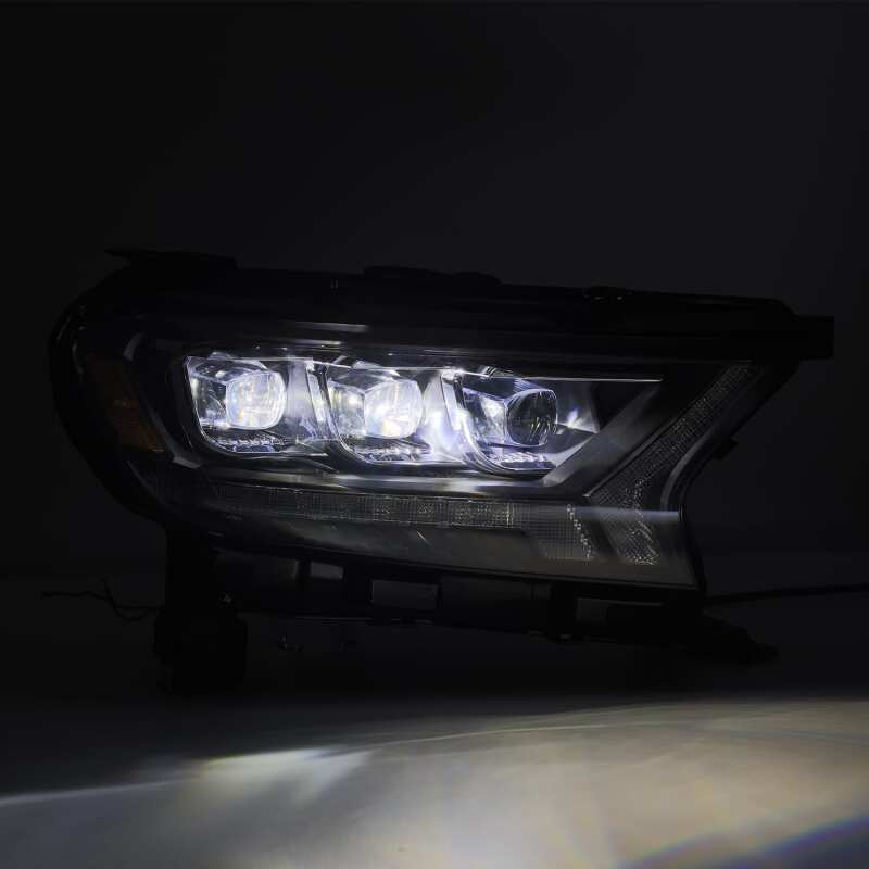 AlphaRex 19-21 Ford Ranger NOVA LED Proj Headlight Plnk Style Alpha Blk w/Activ Light/Seq Signal/DRL - 880123