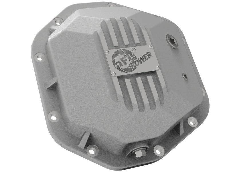 aFe 97-18 Jeep Wrangler TJ/JK Dana 44 Street Series Differential Cover w/ Machined Fins - Raw - 46-71110A