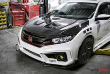 Load image into Gallery viewer, Seibon 2016-2017 Honda Civic Coupe/Sedan/Hatchback MR-Style Carbon Fiber Hood - HD16HDCV-MR
