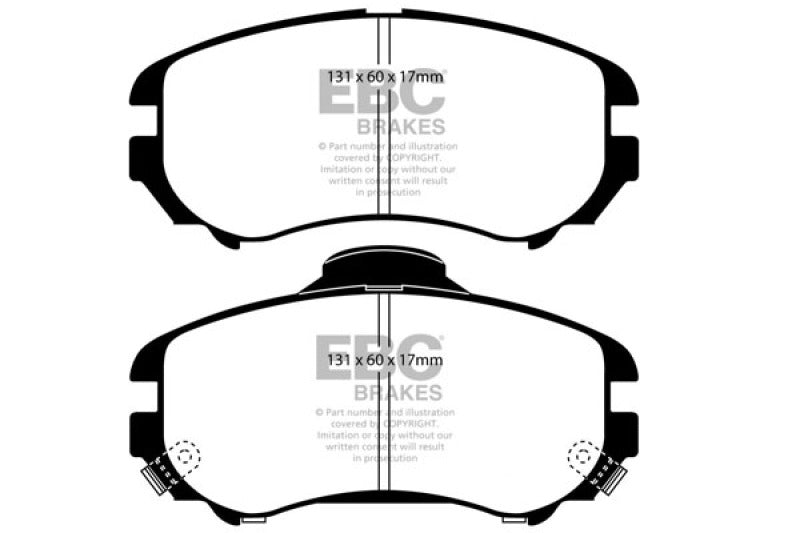 EBC 07-08 Hyundai Elantra 2.0 Greenstuff Front Brake Pads - DP21643