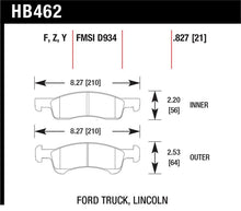 Load image into Gallery viewer, Hawk 03-06 Ford Expedition / 03-06 Lincoln Navigator LTS Street Front Brake - HB462Y.827